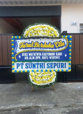Papan Bunga Duka di Gunungguruh